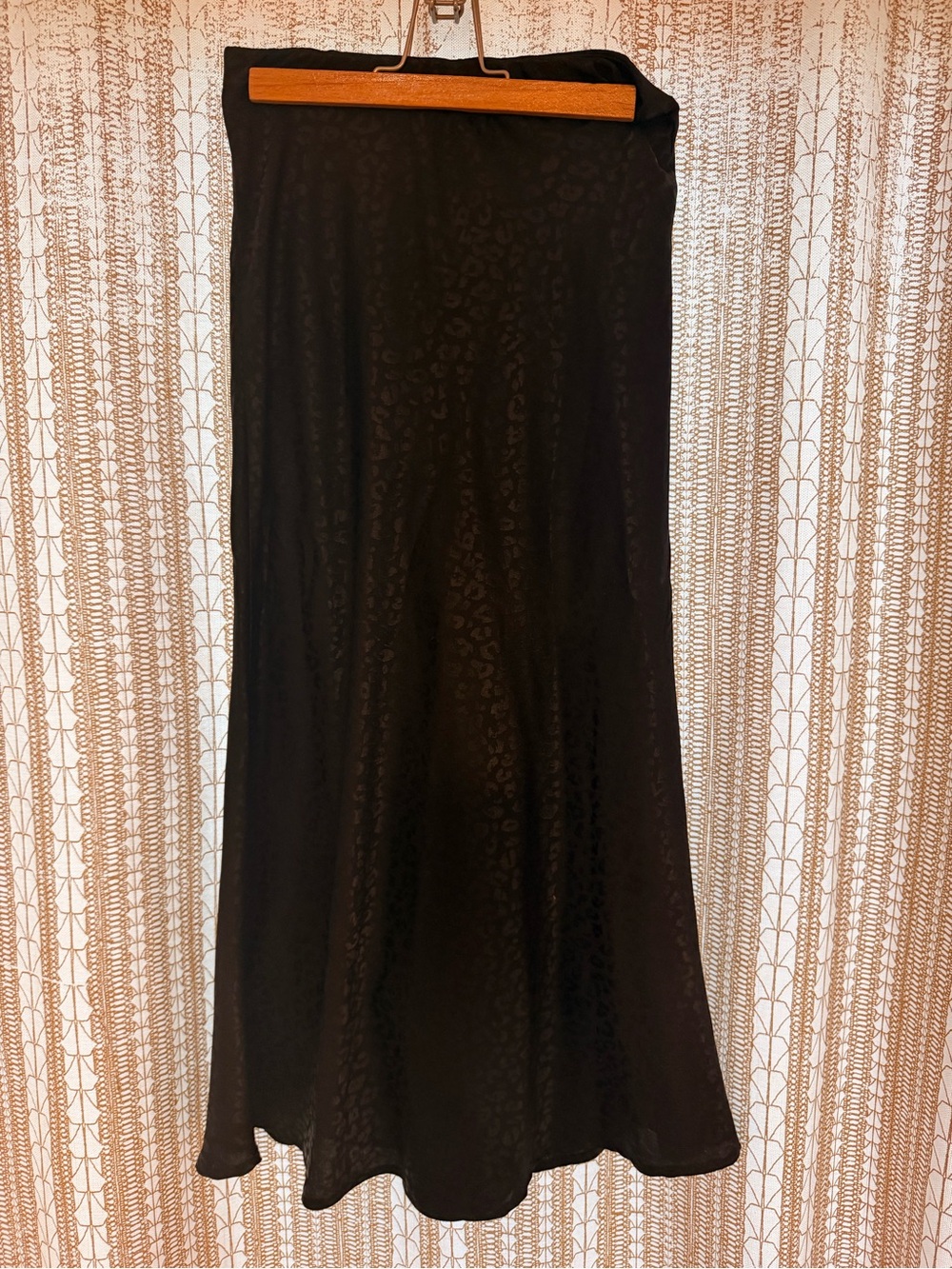GILLI Black Maxi Skirt with Subtle Texture